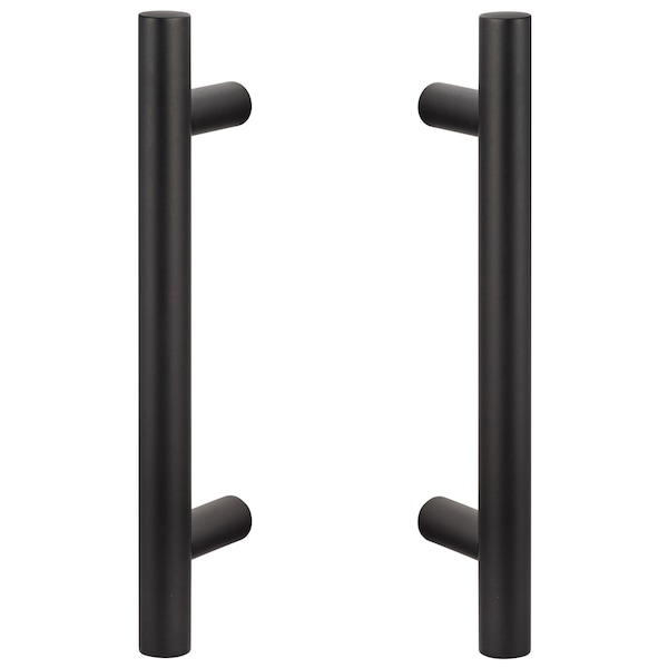 Sure-Loc Hardware Sure-Loc Hardware Shower Door Ladder Handle, 12, 2-sided, Flat Black SHR-RD1 FBL - main